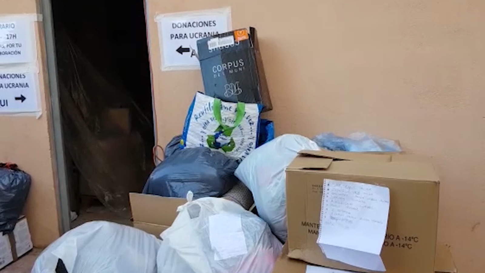 Replegada de material humanitaria a Vila-real per a enviar a Ucraïna