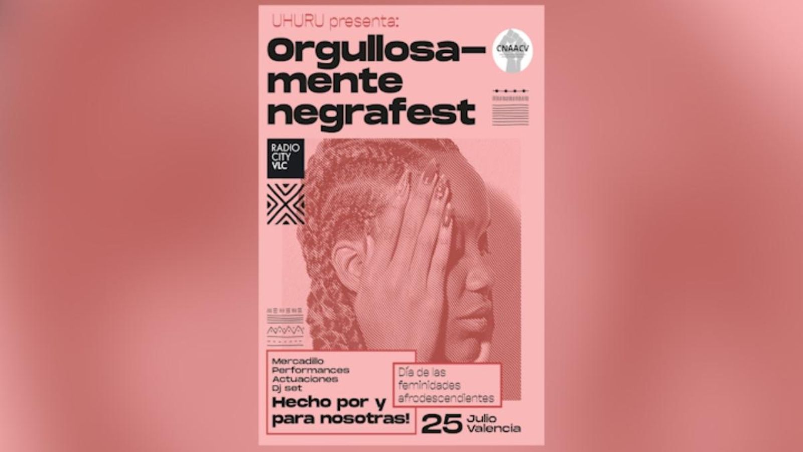 Cartell promocional de l'Orgullosament Negra Fest