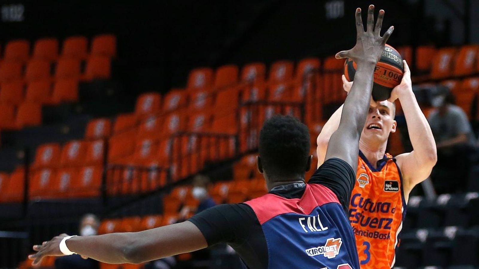Klemen Prepelic en una acció en l'últim partit davant el Baskonia