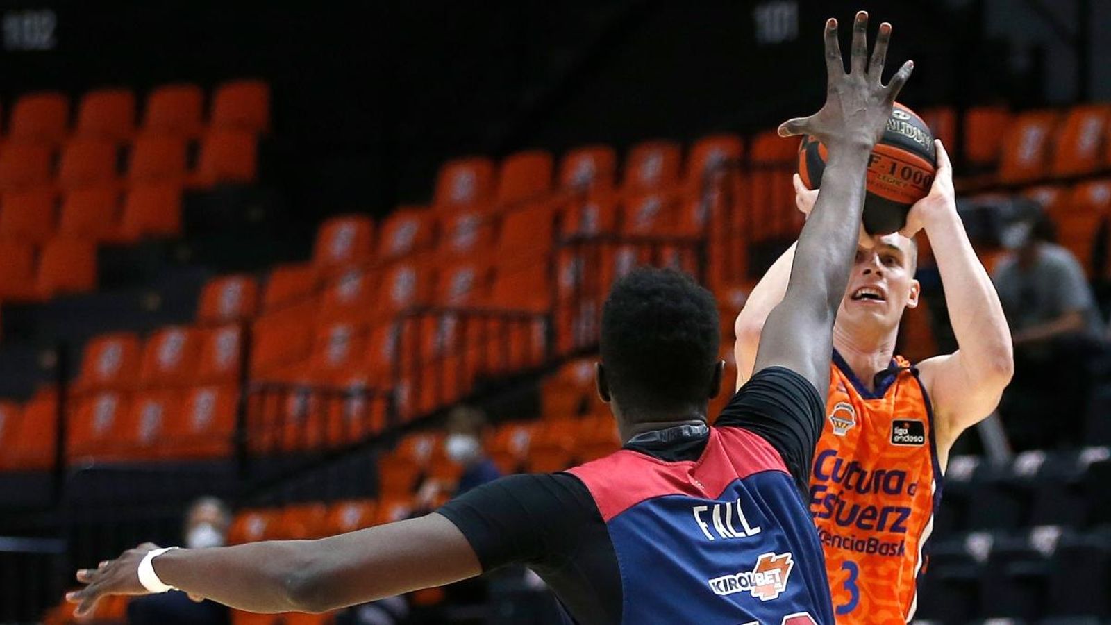 Klemen Prepelic en una acció en l'últim partit davant el Baskonia