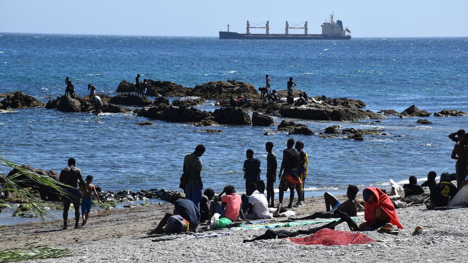 La platja del Trampolín a Ceuta el passat dimecres