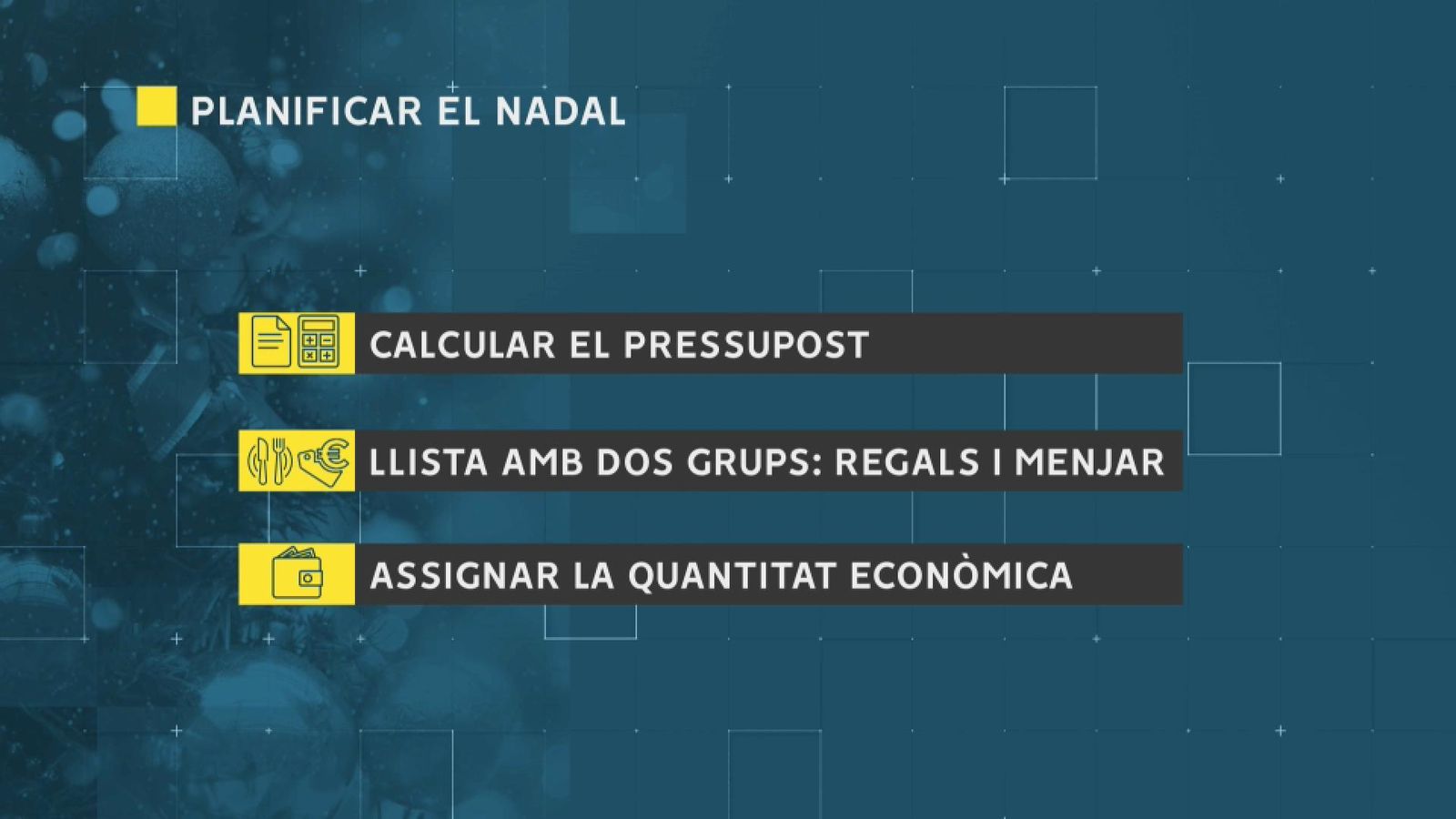 Consells per a planificar la despesa de Nadal