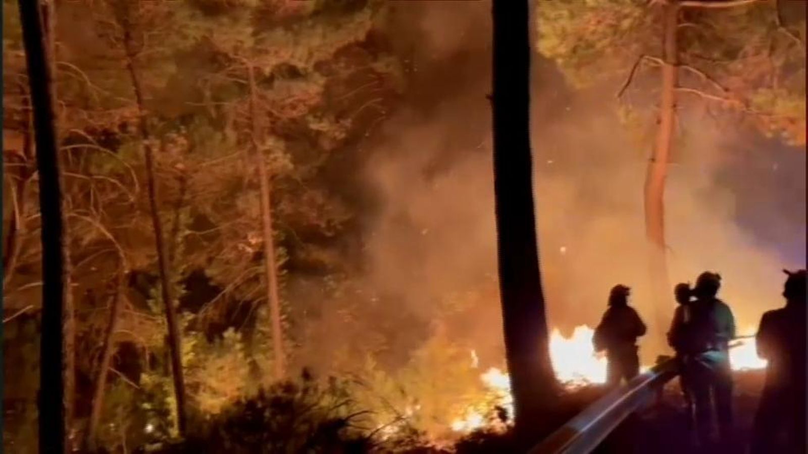 L'incendi a Sierra Bermeja continua en actiu