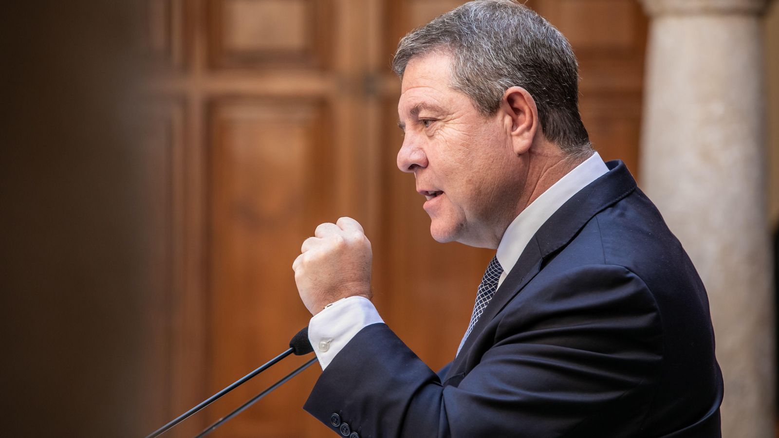 El president de Castella la Manxa, Emiliano García-Page, en una imatge d'arxiu