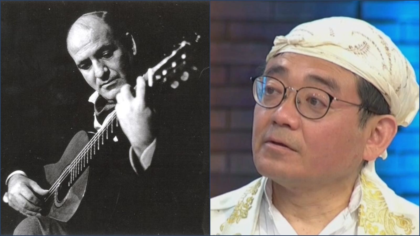 El mestre José Luis González i el seu alumne Hiroshi Fujii