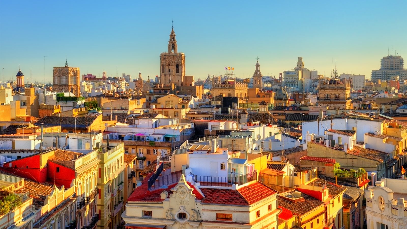 Vista aèria del nucli antic de València