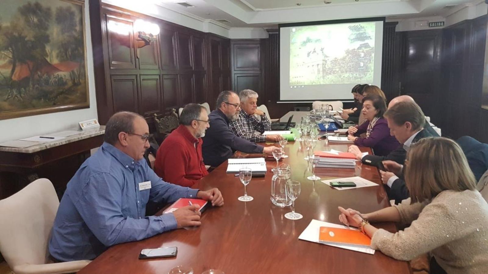 Reunió entre els representants de la Unió de Llauradors i el Ministeri d’Agricultura. Europa Press