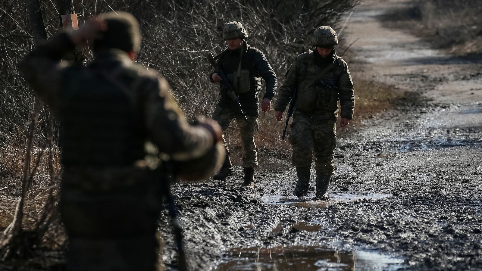 Militars ucraïnesos desplegats a la regió de Donetsk