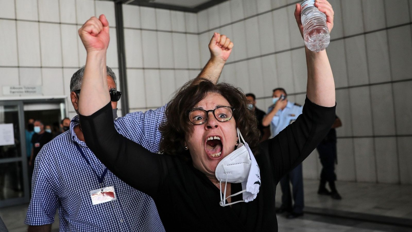 Magda Fyssa, mare del raper Pavlos Fyssas, assassinat en 2013 per membres del grup Alba daurada. (Reuters)