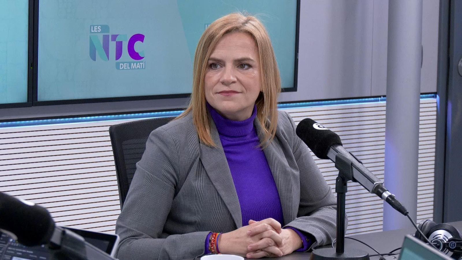 La delegada del govern espanyol, Pilar Bernabé, este dijous en À Punt