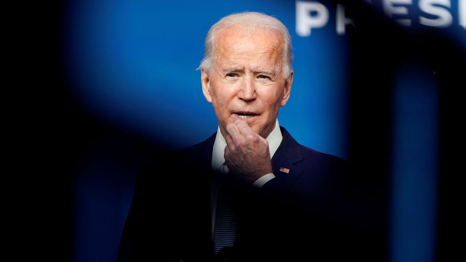 El president electe dels Estats Units en la compareixença que ha donat per a presentar el seu equip de Seguretat Nacional