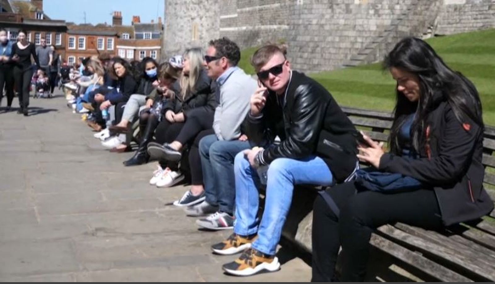 Aquesta vesprada a l'exterior del castell de Windsor