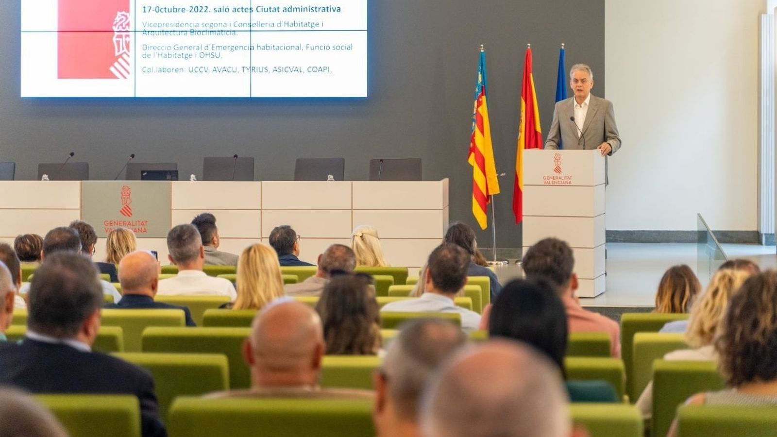 El vicepresident segon i conseller d'Habitatge, Héctor Illueca, aquest dilluns