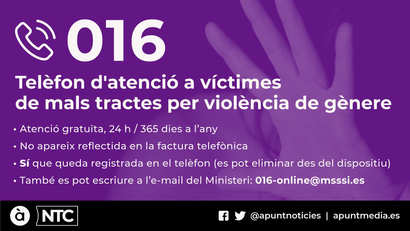 El Suprem considera delicte les telefonades perdudes a víctimes de violència de gènere