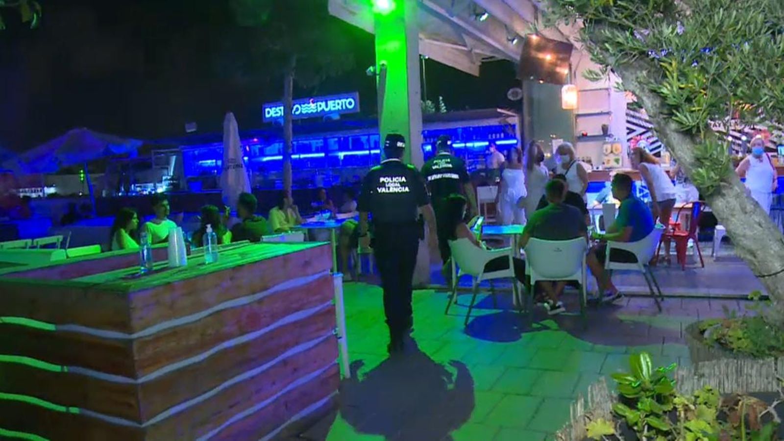 Un control policial en un local d'oci nocturn aquest estiu