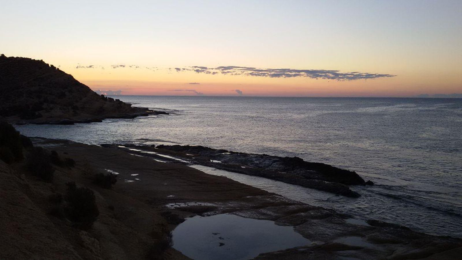 Zona d'esculls investigada