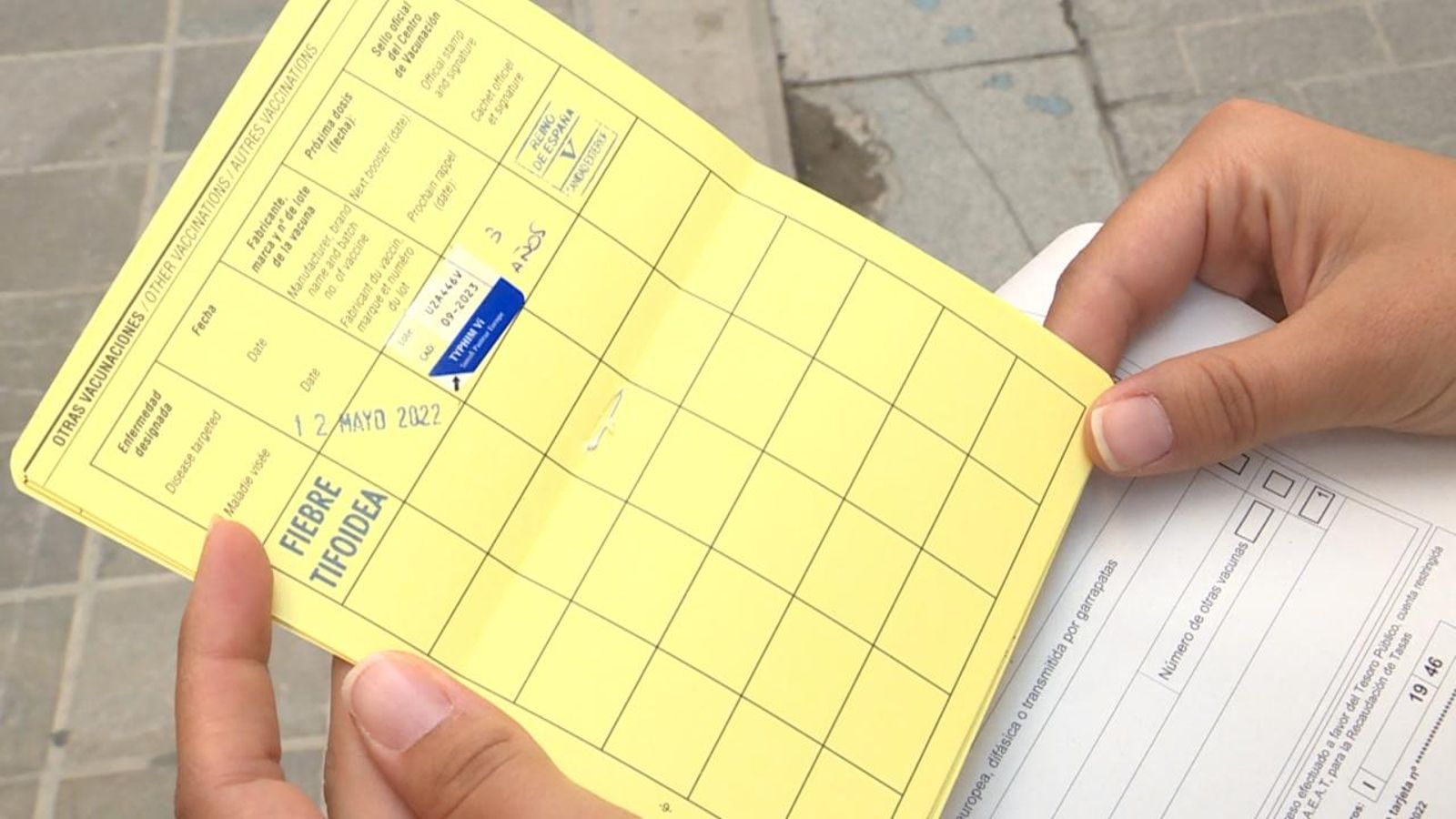 Imatge d'arxiu d'una llibreta de vacunació