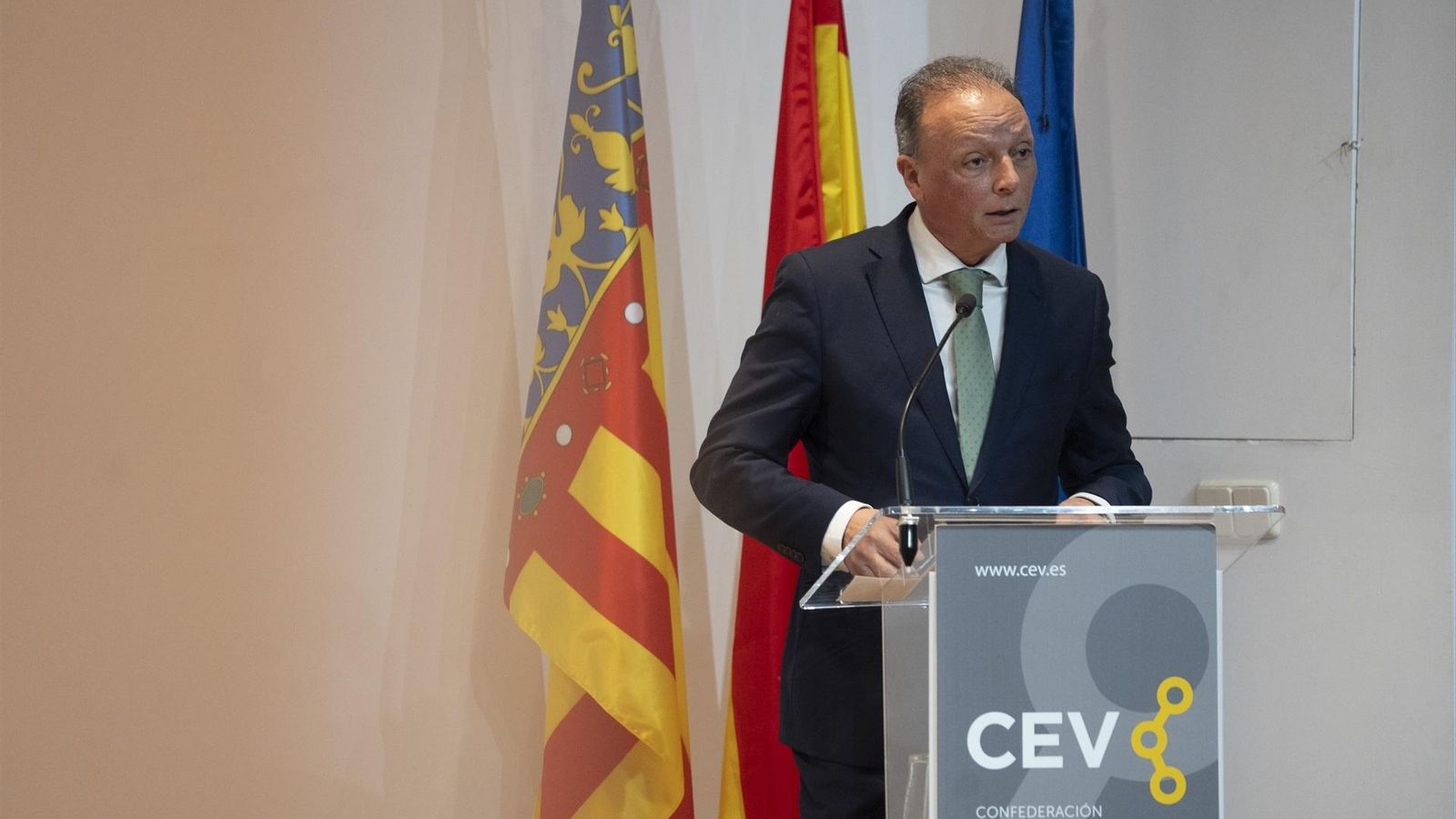 Salvador Navarro, durant la intervenció d'este dijous