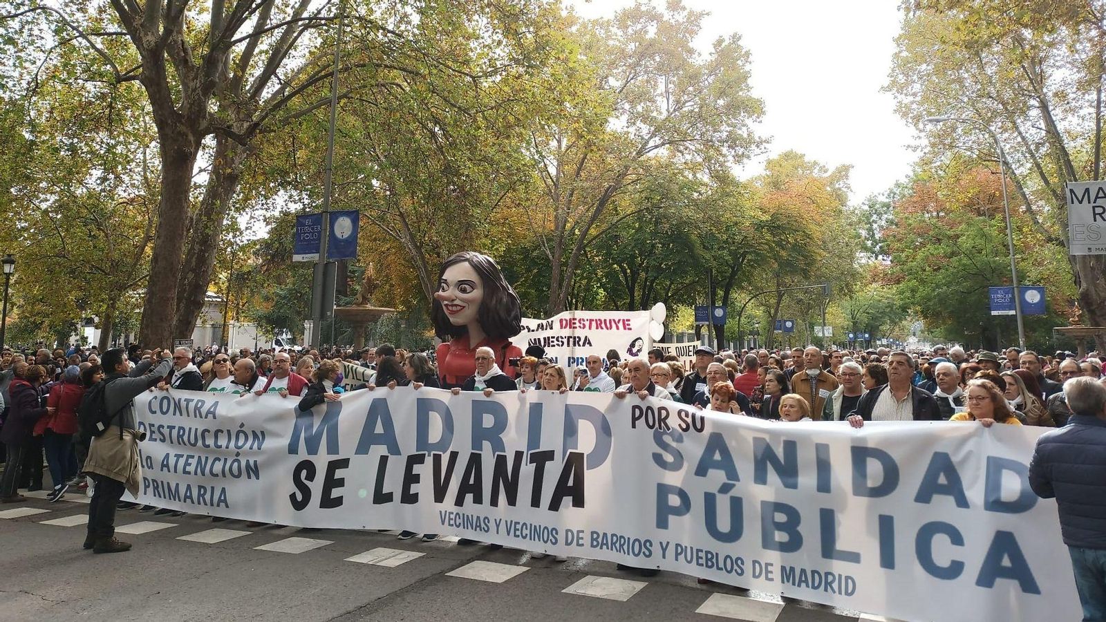 Manifestació a Madrid en defensa de la sanitat pública