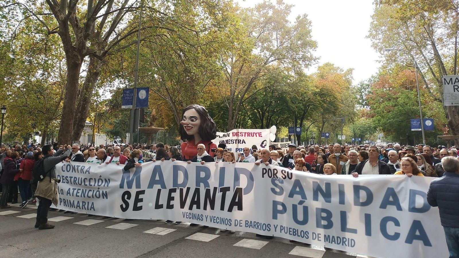Manifestació a Madrid en defensa de la sanitat pública