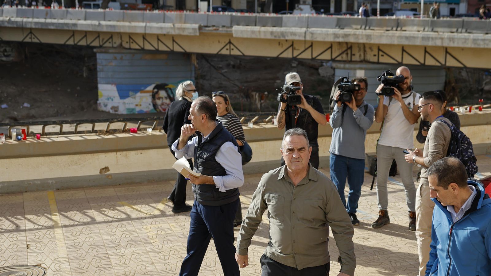 Gan Pampols, fent declaracions a Paiporta