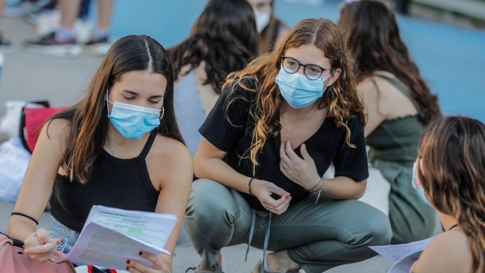 Estudiants de batxillerat es preparen per als exàmens de selectivitat