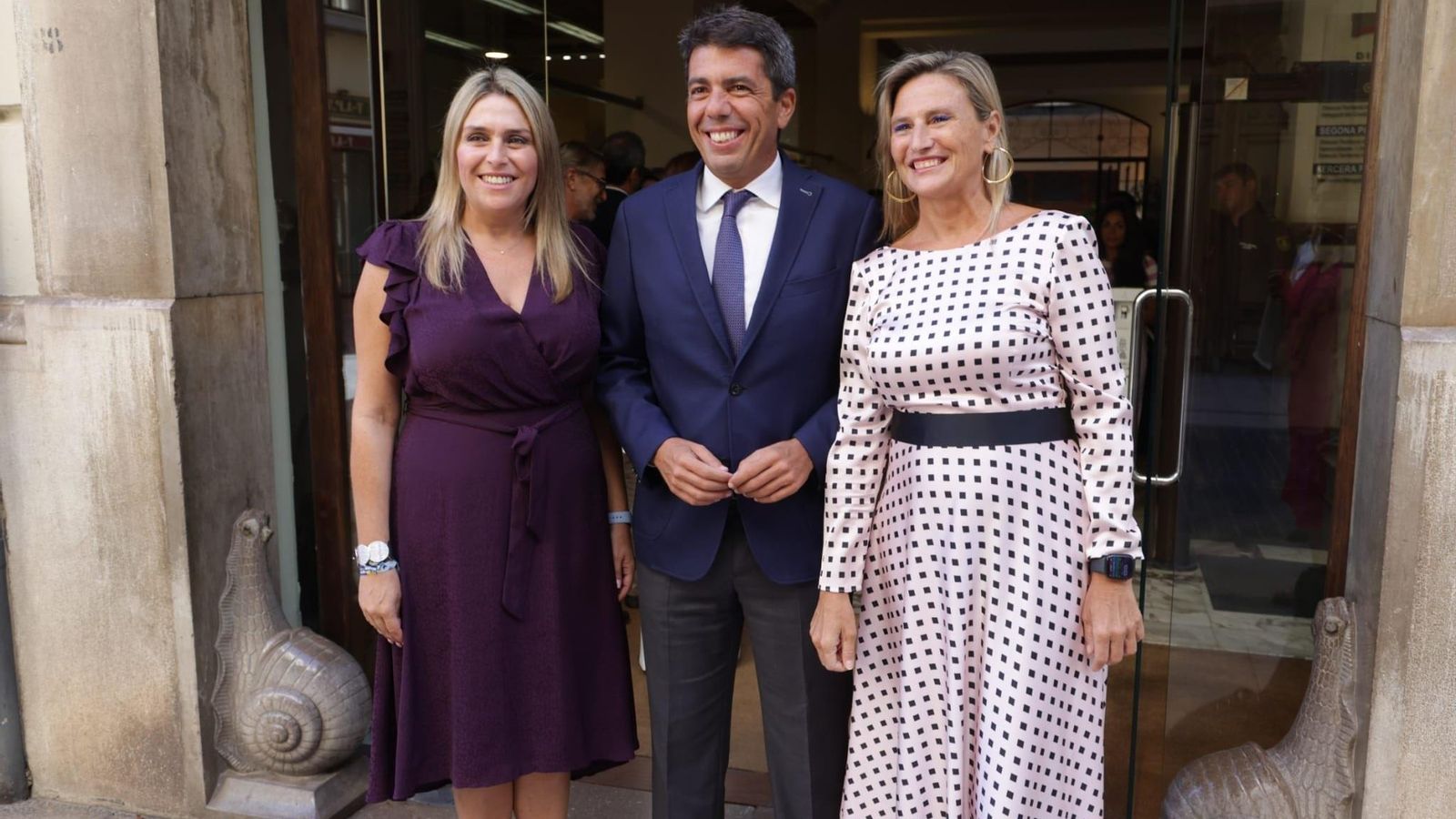 Marta Barrachina y Carlos Mazón amb la nova delegada del Consell a Castelló, Susana Fabregat