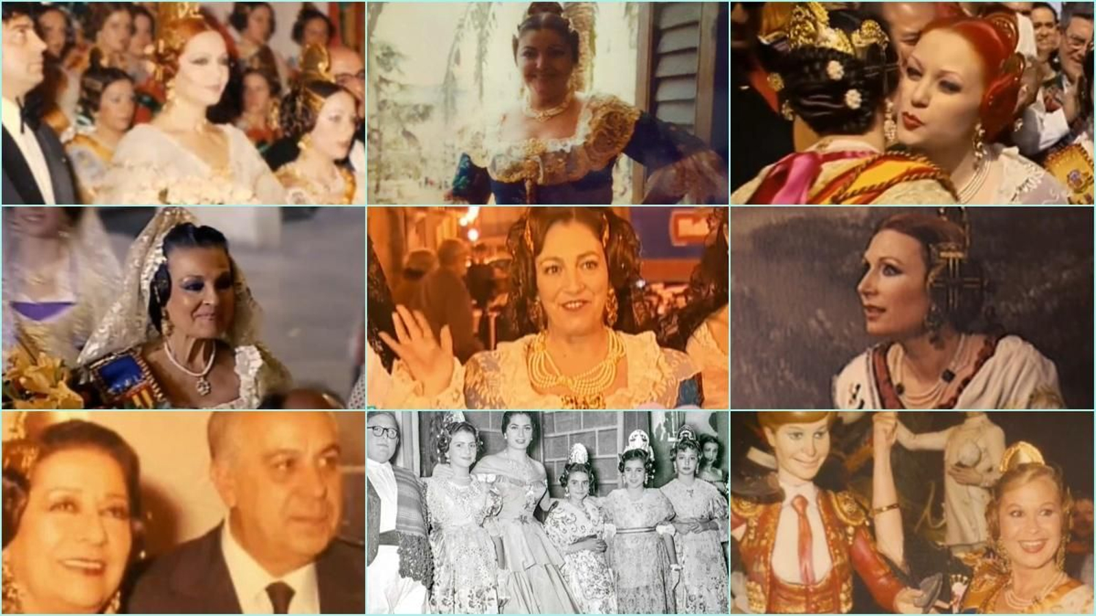 Sara Montiel, Charo Reina, Alaska, Carmen Sevilla, Carmen Maura, Rocío Jurado, Concha Piquer, Juanita Reina i Lina Morgan en les falles