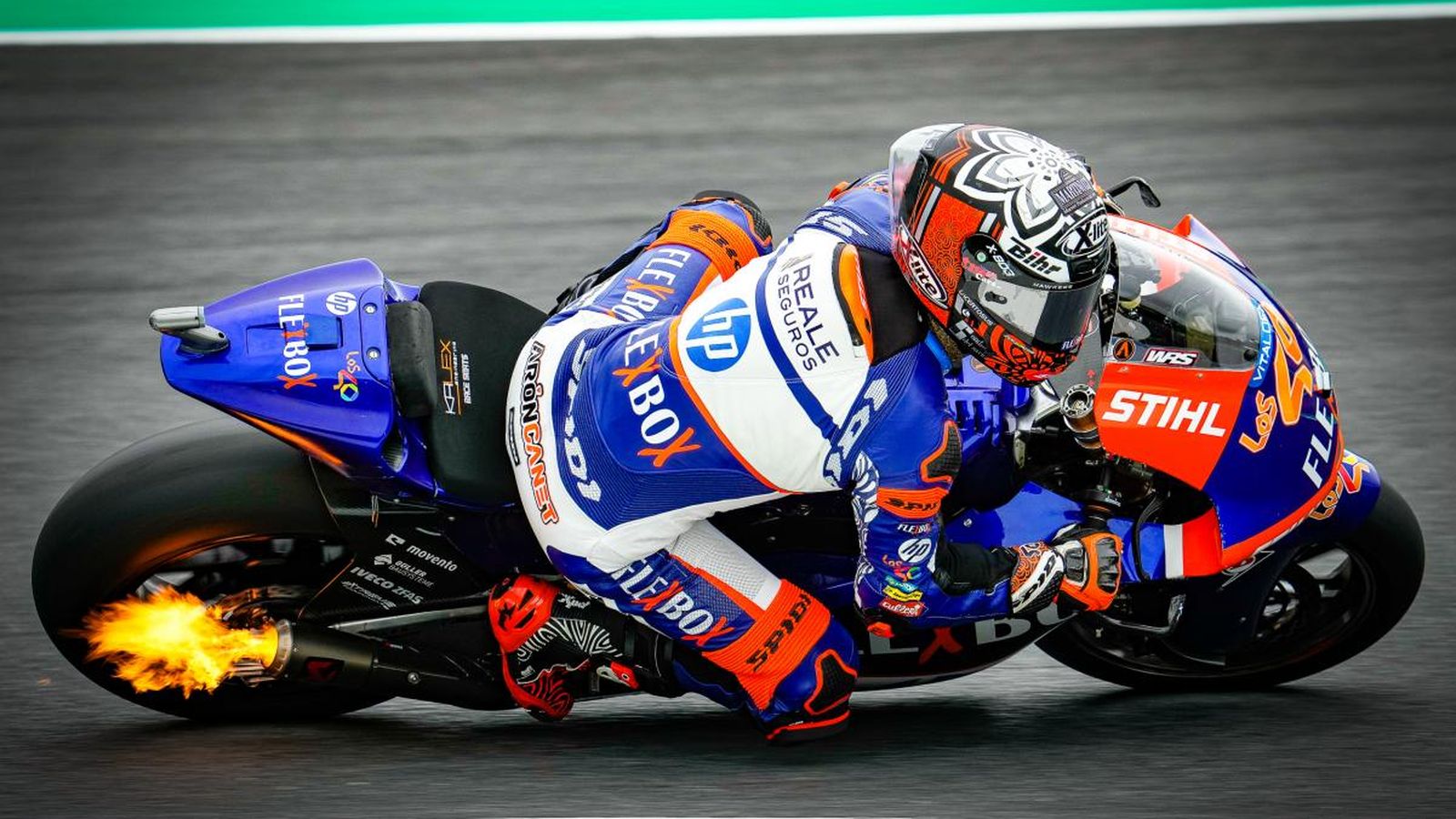 Arón Canet, durant uns entrenaments al Gran Premi del Japó