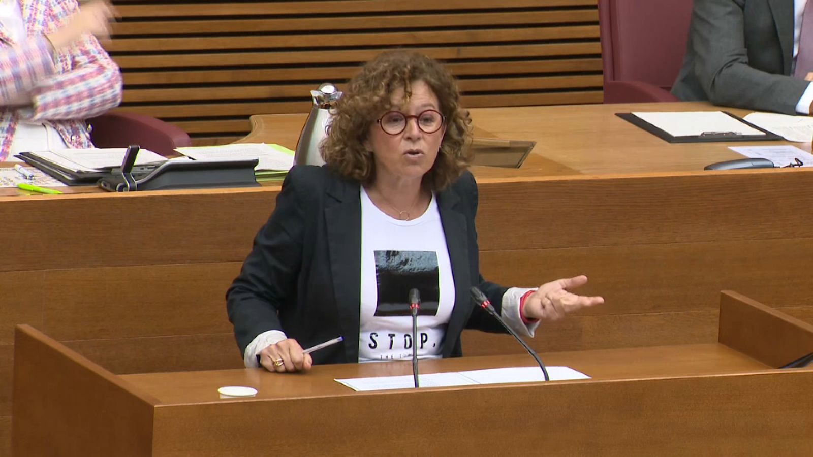 La nova consellera de Ciència i Innovació, Josefina Bueno, aquest dimecres a les Corts