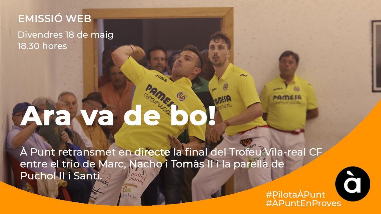 À Punt Mèdia retransmetrà en directe en el web la final d'aquesta tercera edició del Trofeu Vila-real CF