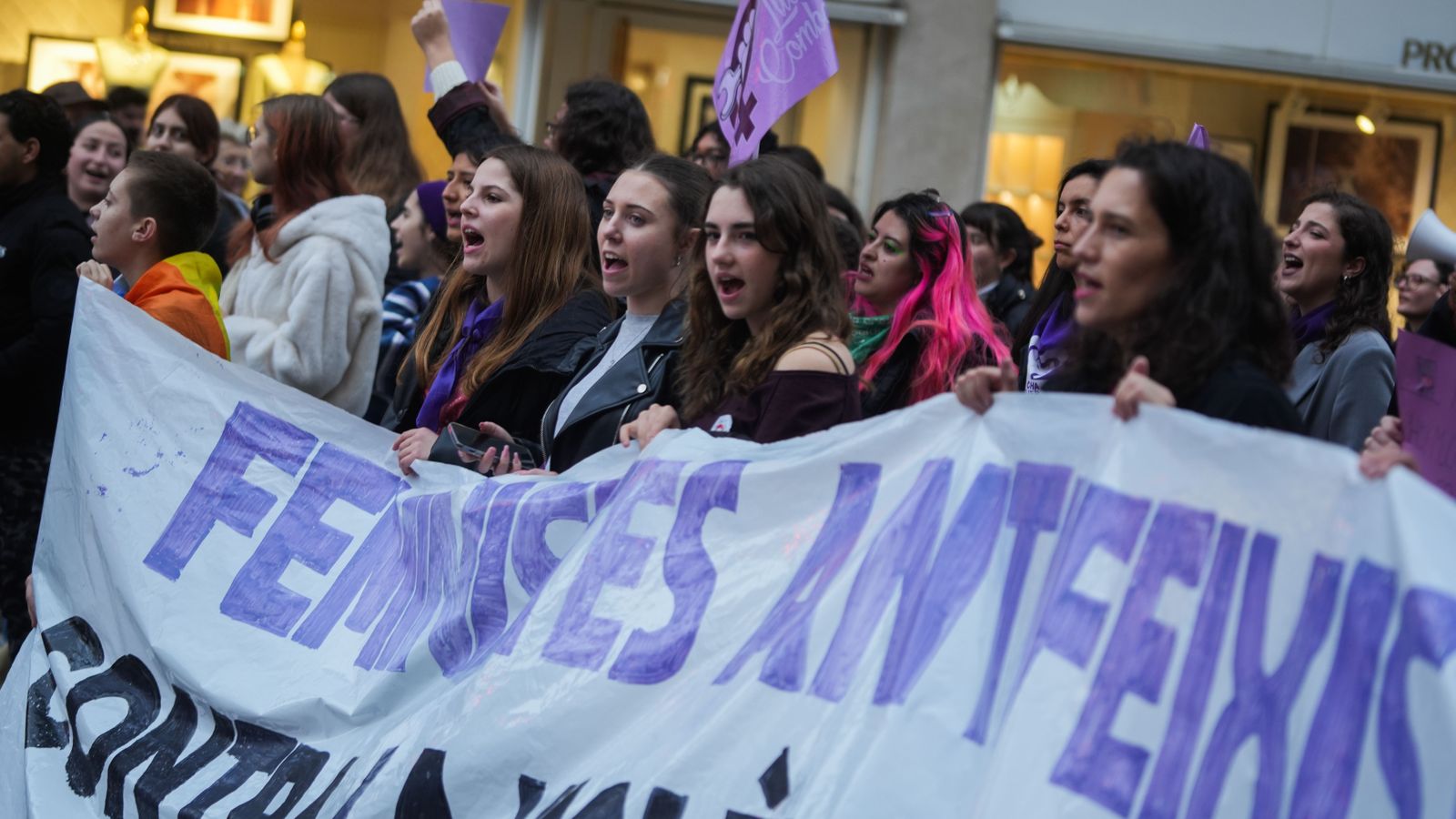 Imatge d'arxiu d'una manifestació del 8M a València