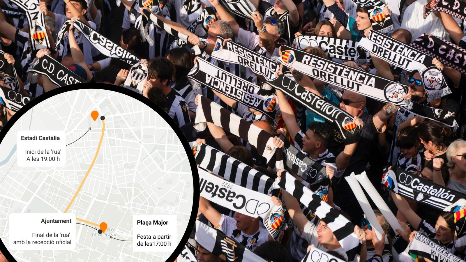 Consulta el recorregut de la 'rua' d'ascens del Castelló