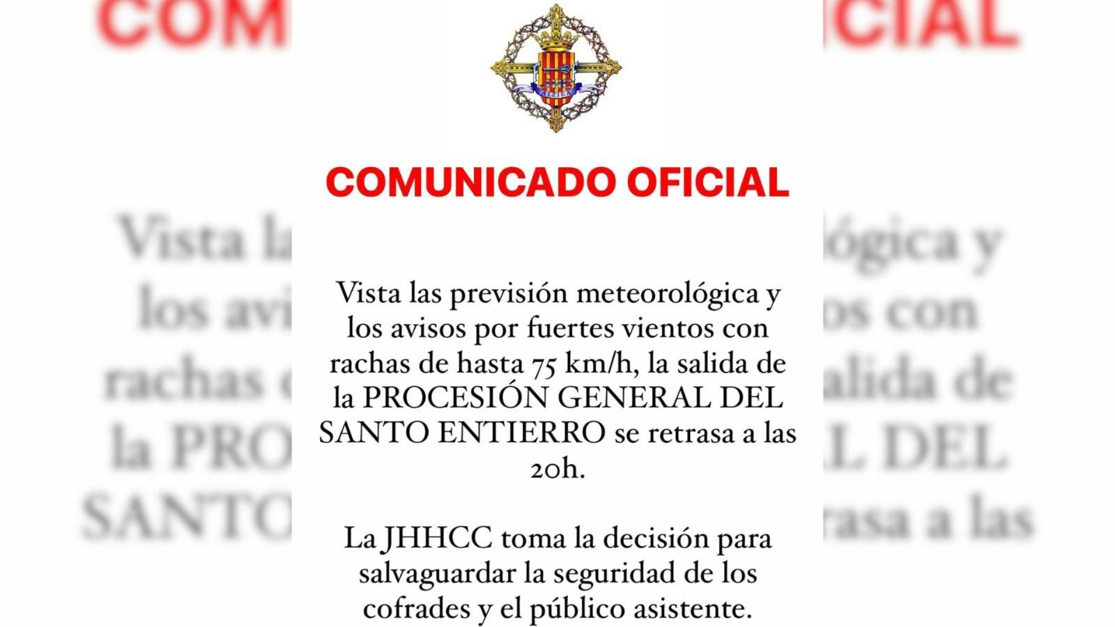 Comunicat de la confraria