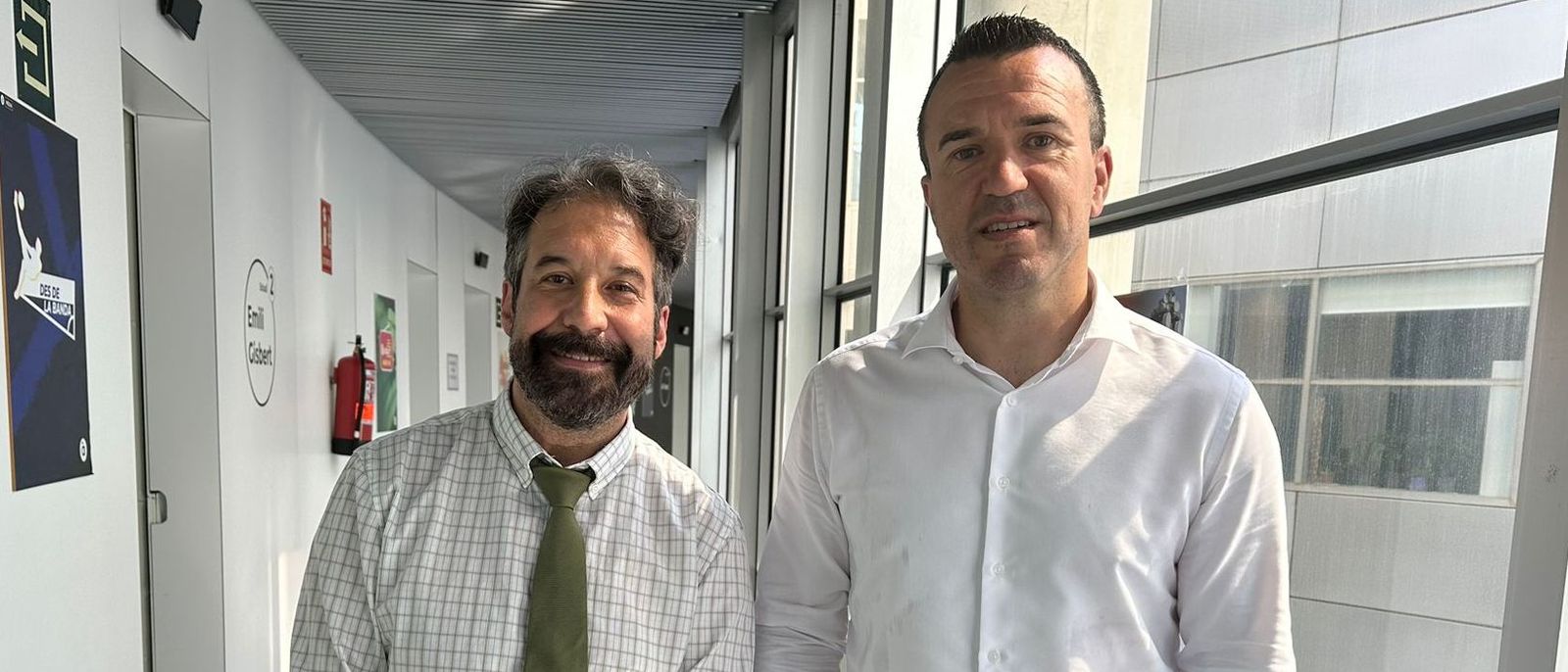 Vicent Mompó amb Sergi Olcina