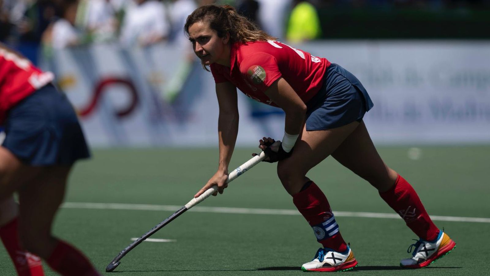 Lola Riera, durant un partit amb el Sanse Complutense