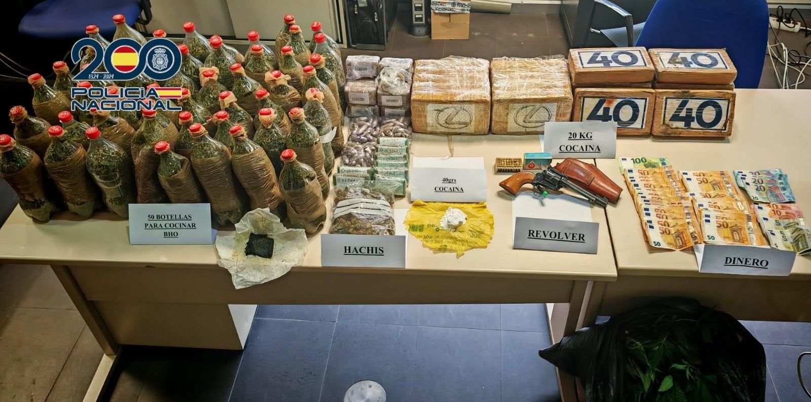 Drogues requisades pels agents durant els escorcolls policials