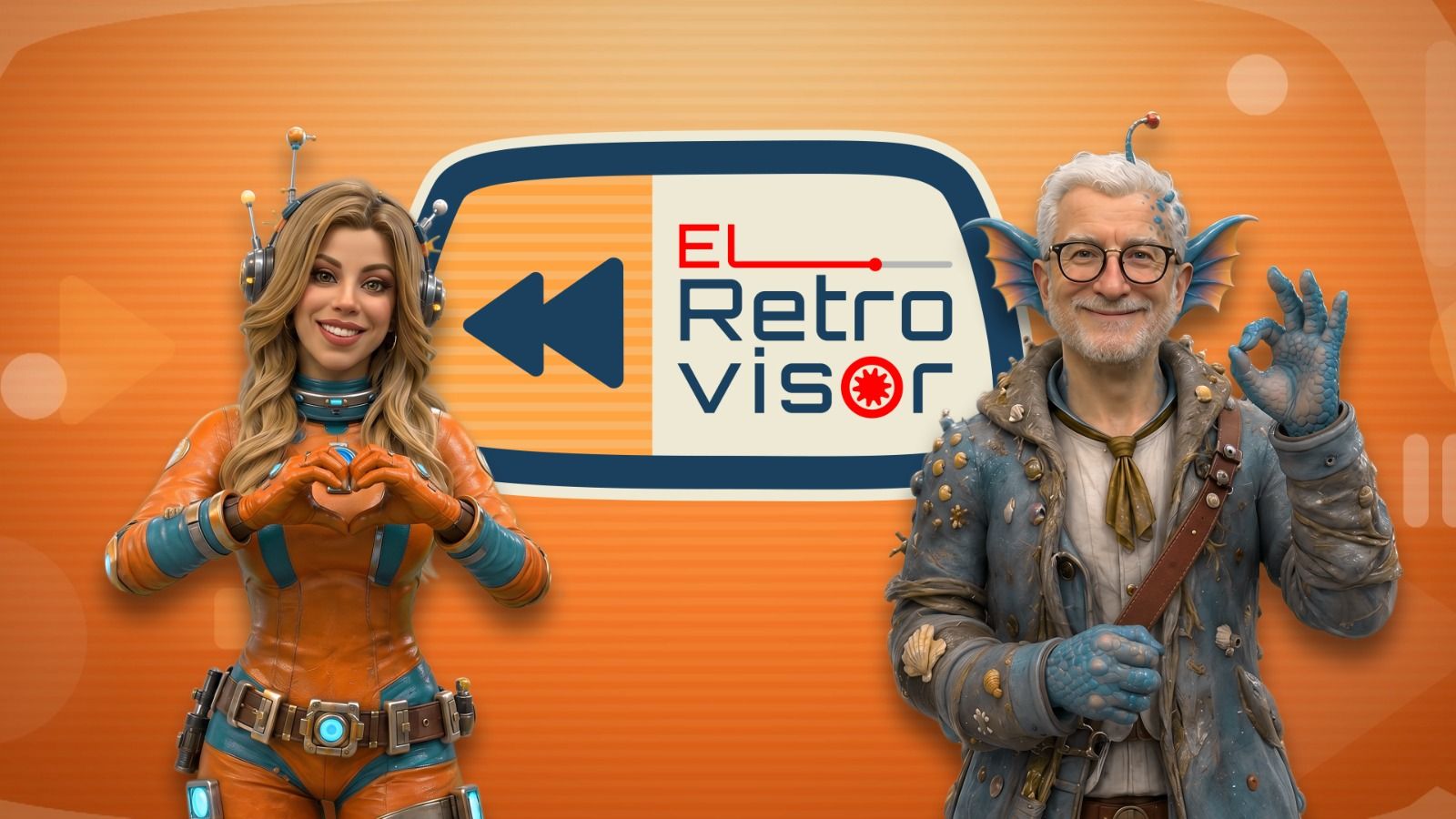 Així és com veu la IA als presentadors d''El retrovisor' Anaïs Ordóñez i Josep Ramon Lluch en un temps no molt llunyà