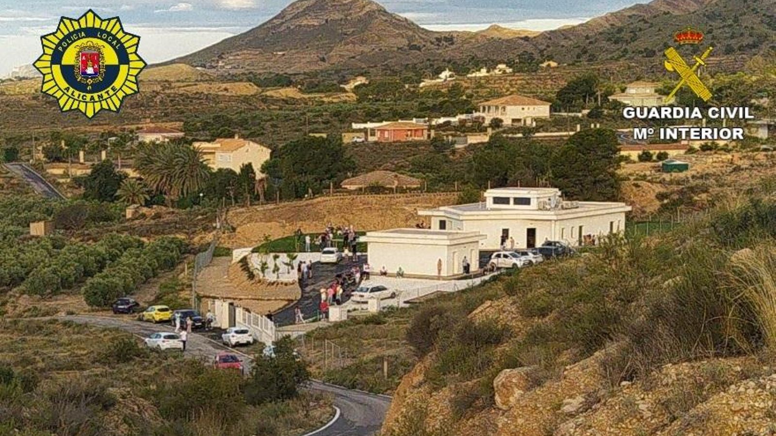 Imatge del xalet on van fer la festa il·legal