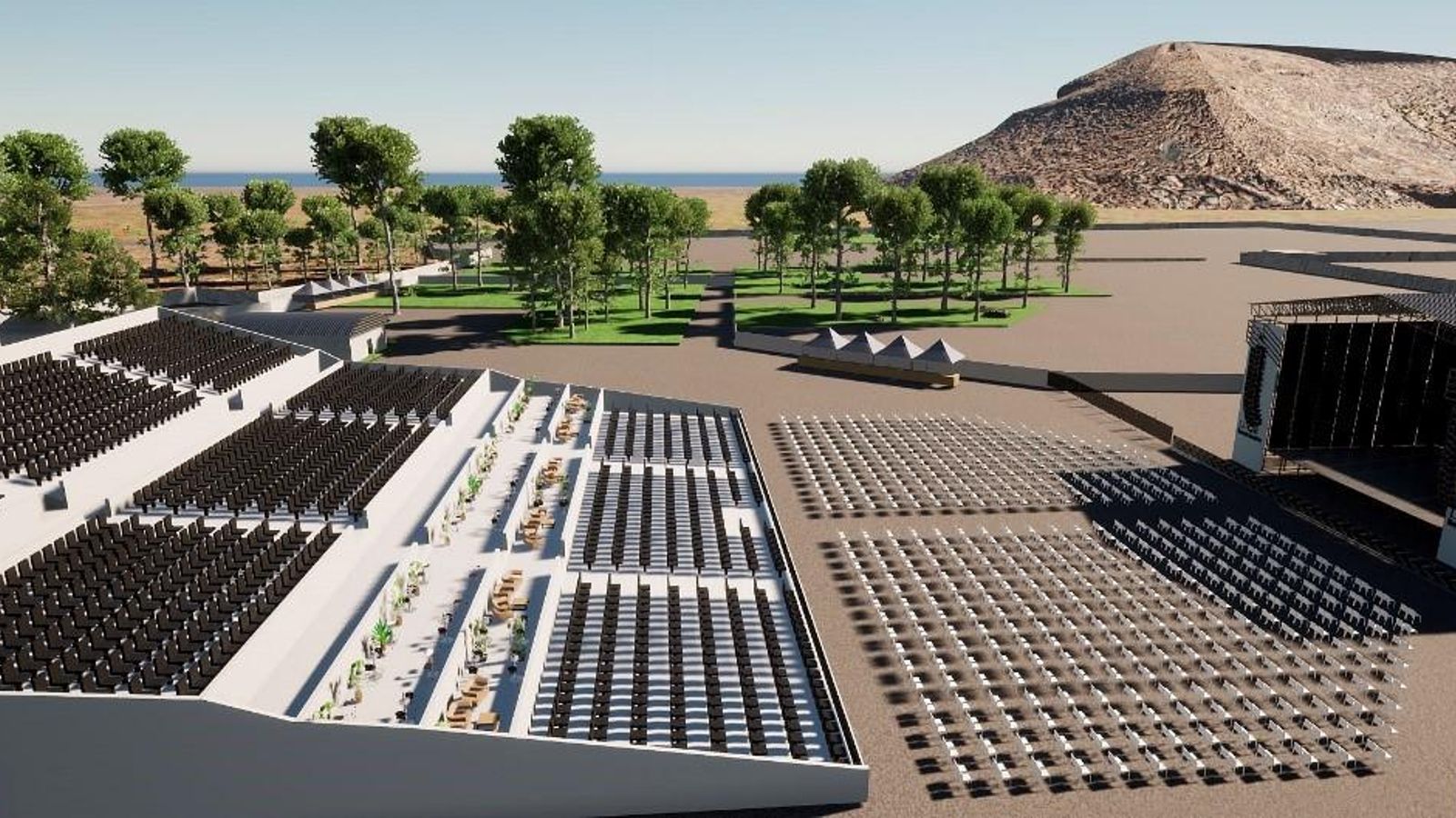 Recreació de l'escenari de Luce Benicàssim