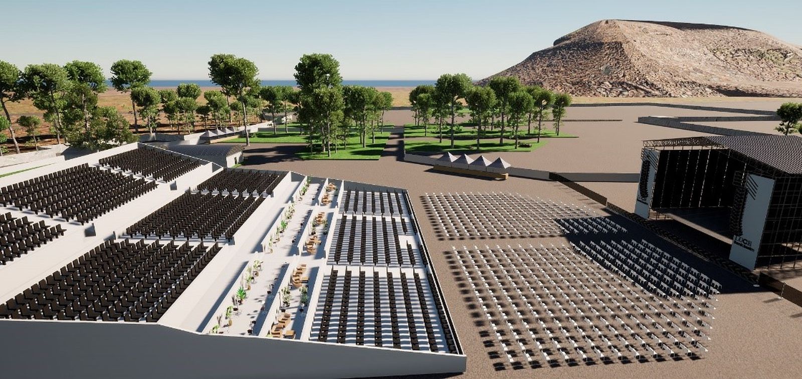 Recreació de l'escenari de Luce Benicàssim