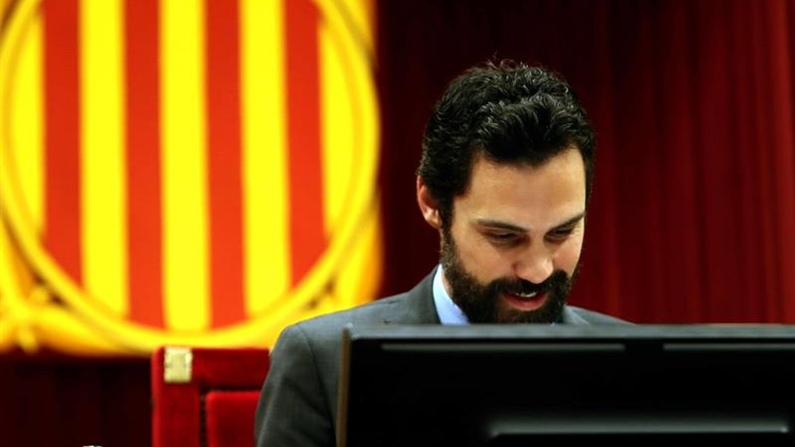 El presidente de la Càmara catalana, Roger Torrent