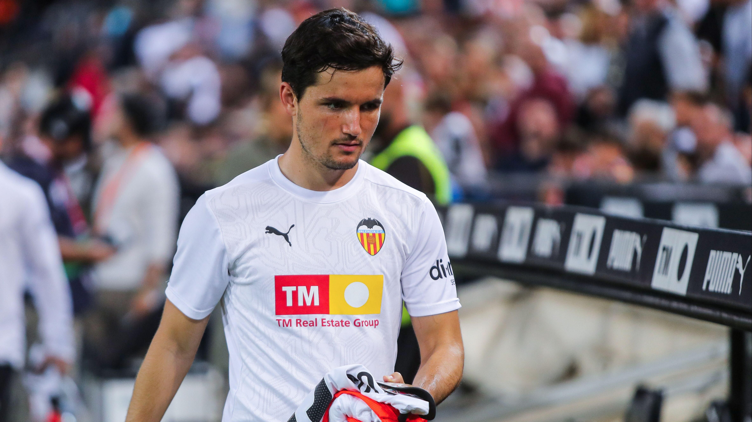 Hugo Guillamón, en un partit a Mestalla Hugo Guillamón, en un partit a Mestalla