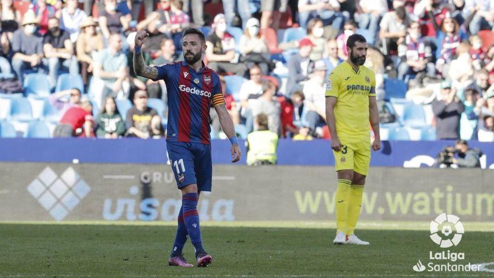 Morales i Albiol, en el partit de Lliga al Ciutat de València