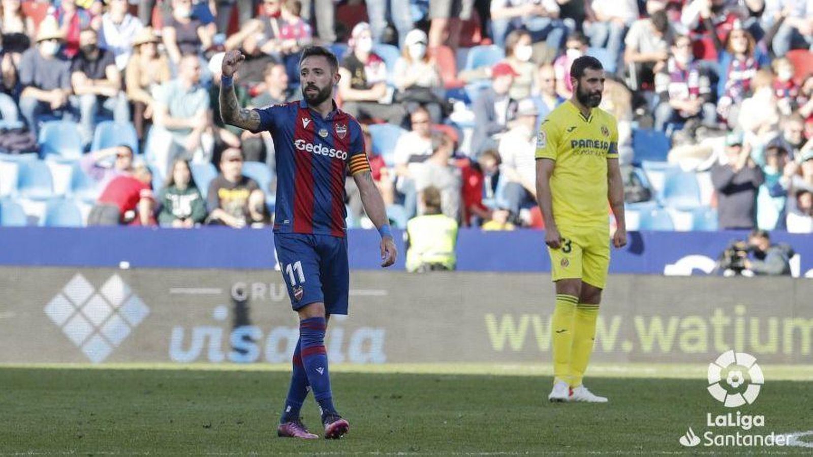 Morales i Albiol, en el partit de Lliga al Ciutat de València