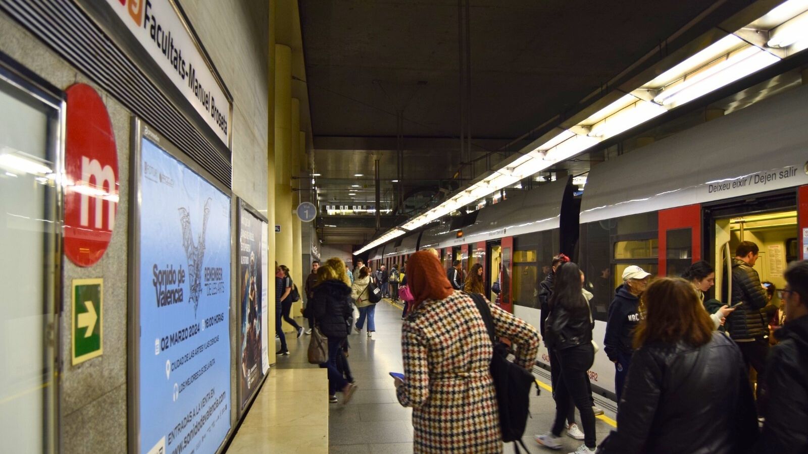 Metrovalencia va facilitar la mobilitat de 8,2 milions d'usuaris al febrer