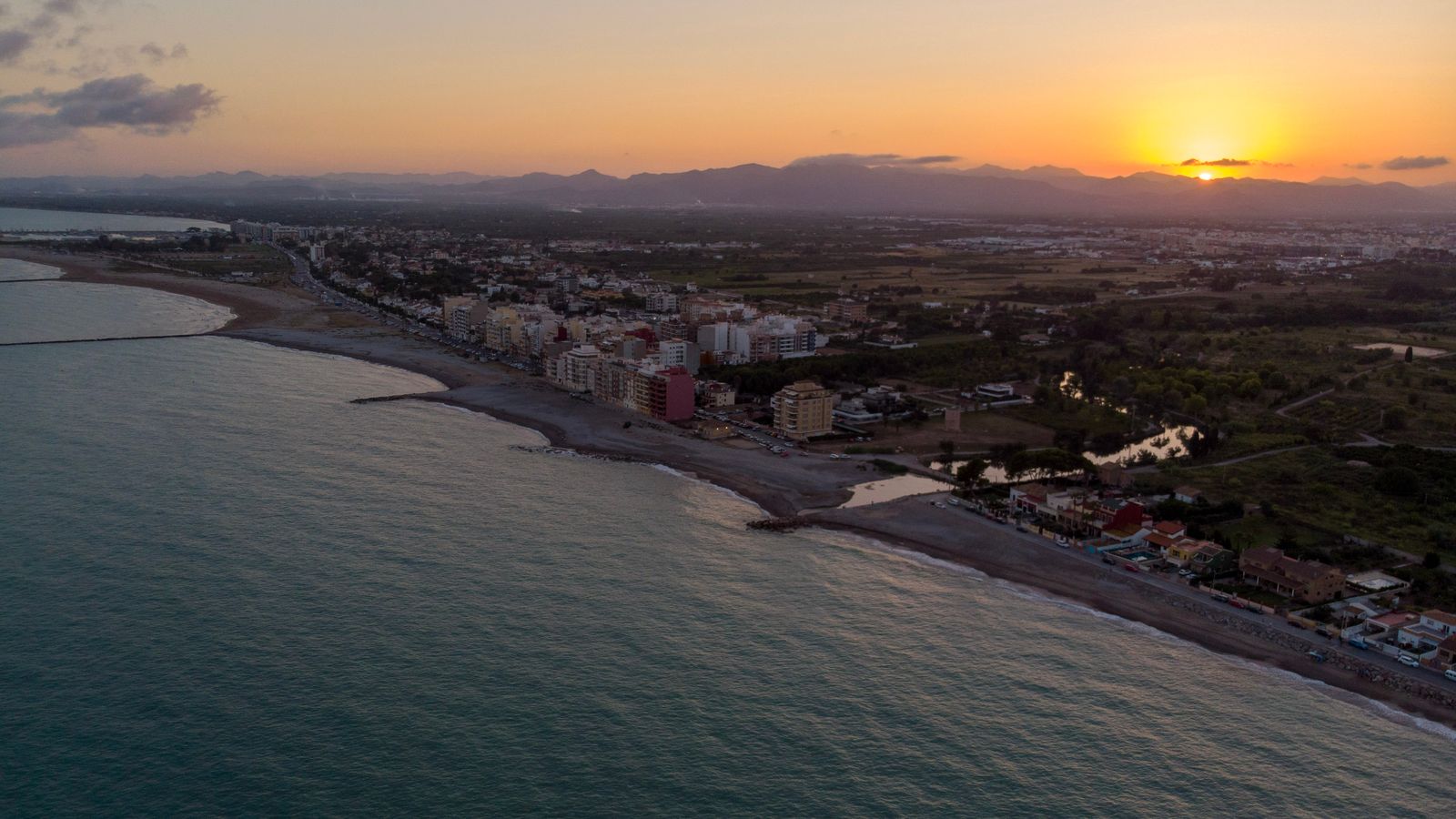 Imatge aèria de la platja de Borriana