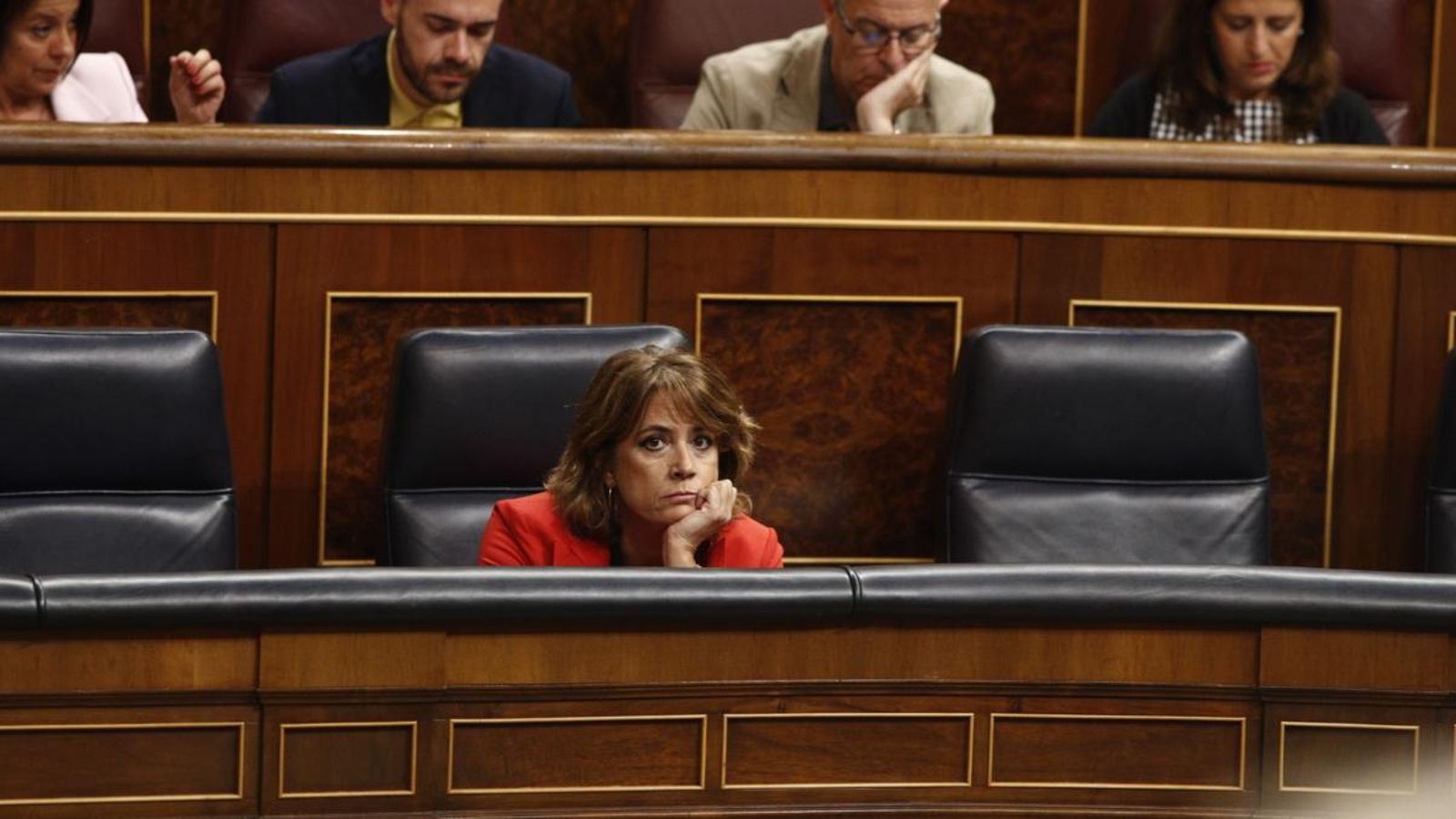 La ministra Dolores Delgado, aquest dimecres al Congrés dels Diputats