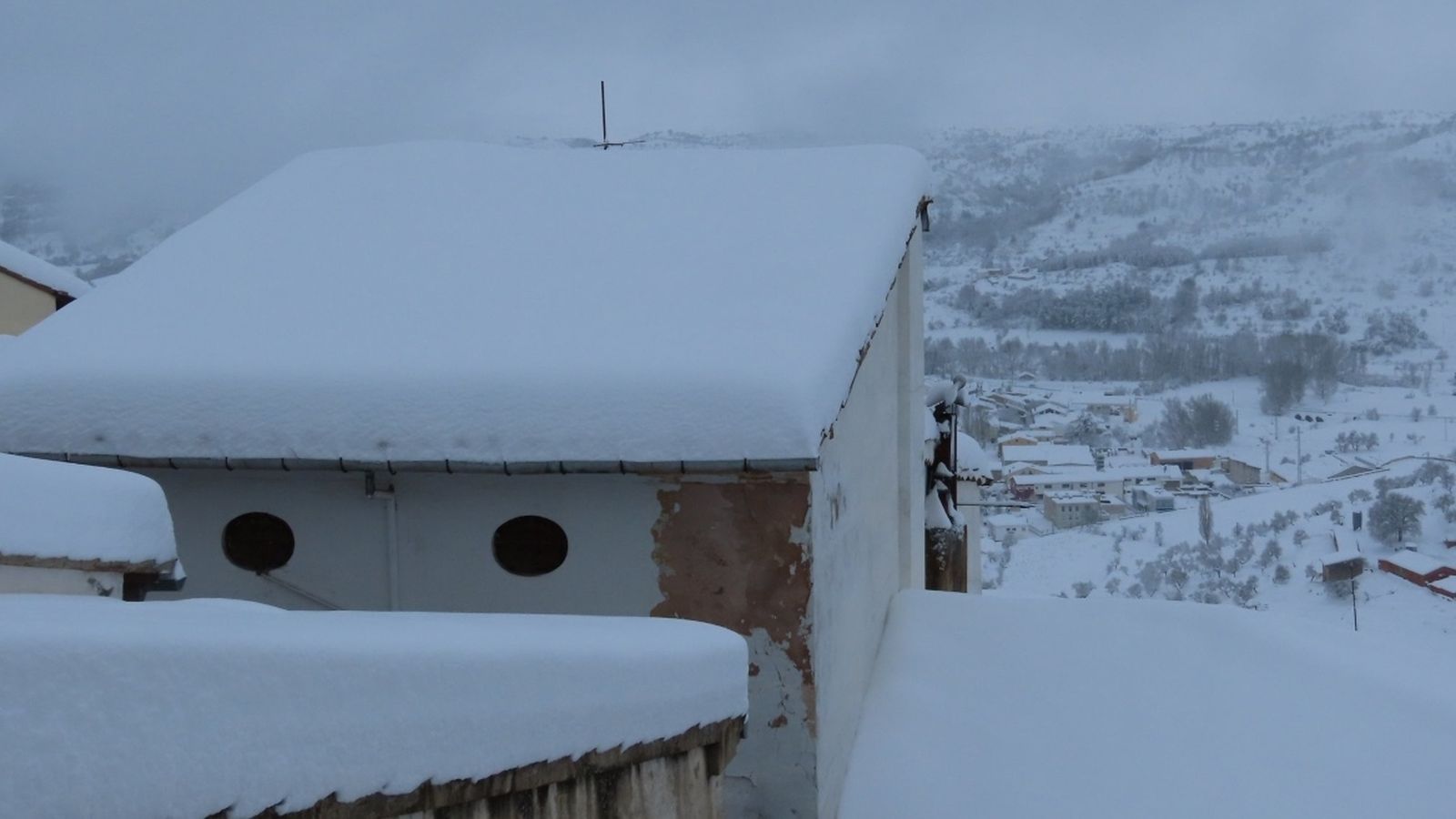 Imatge de Morella amb neu