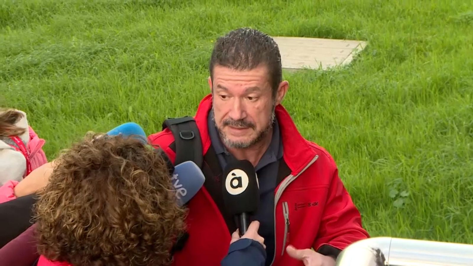 Emilio Argüeso, este divendres eixint del Cecopi